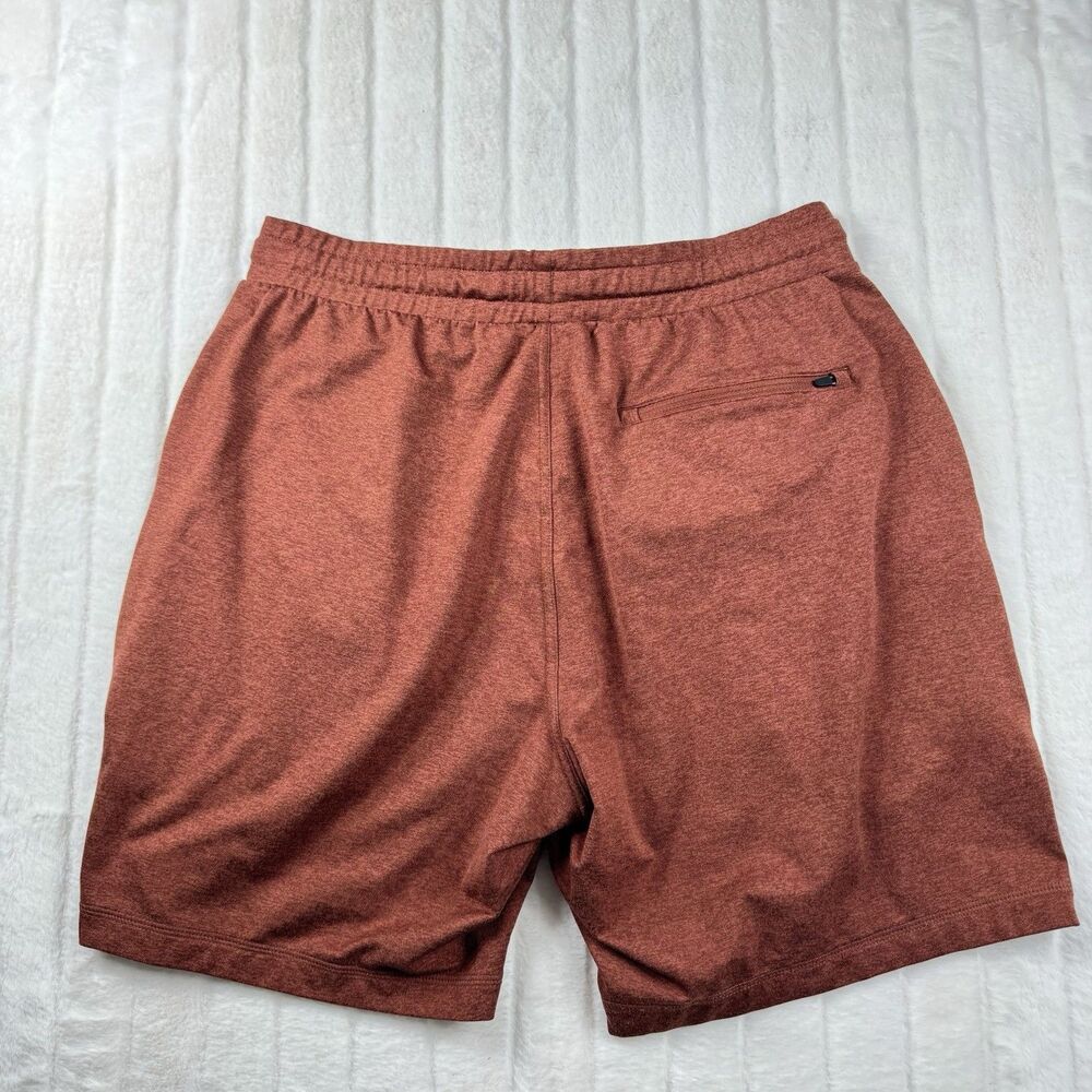 Vuori Ponto Performance Shorts 7" Men's Small Brown Orange Stretch Comfort Sport - Picture 2 of 12